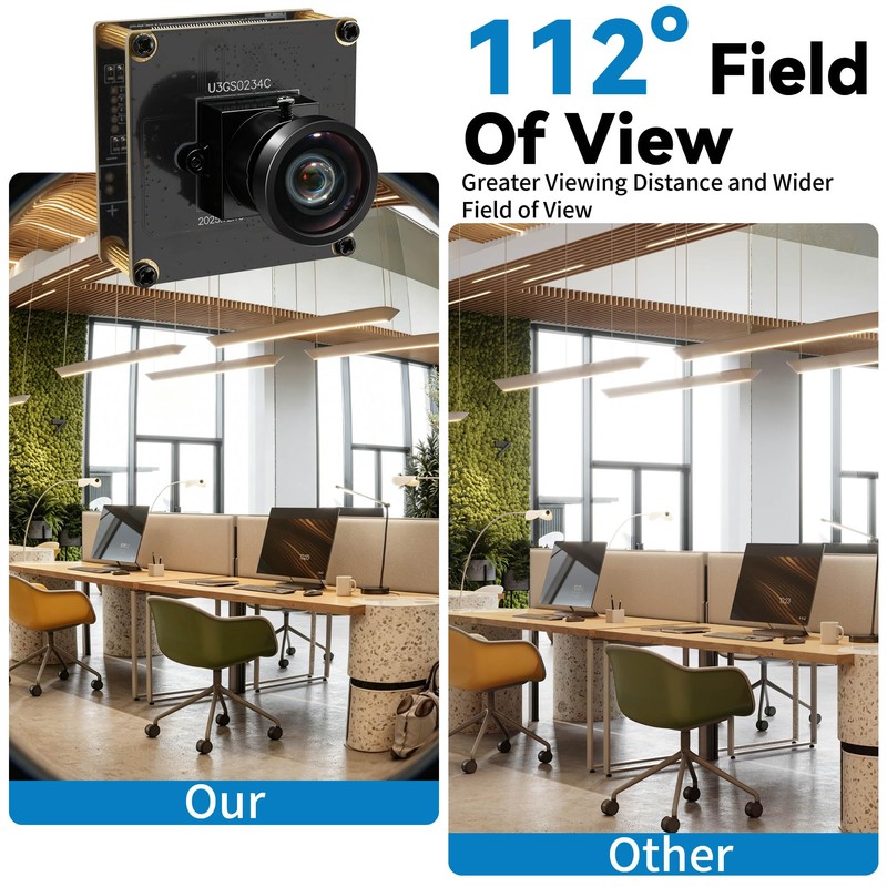 IFWATER 120fp Global Shutter USB3.0 High Speed Industrial Camera,1200P HD