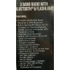 Supersonic SC-1097BT 3 Band Radio With Bluetooth, Flashlight AM/FM/SW Black