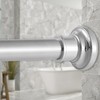 Haryaers Silver Long Curtain RodTension Shower Curtain Rods 30 to100