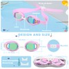 VENNNERLI Swimming Goggles，Boy's and Girl's Adjustable Anit-UV Anti-fog Anti-leakage Swim