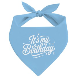It’s My Birthday Dog Bandana, Birthday Girl Boy, Dog Bandana, Bule Pet Dogs Scarf Accessories, Pet Dogs Triangle Scarf, Pets Muffler for Small Medium, Pets Lovers Gift