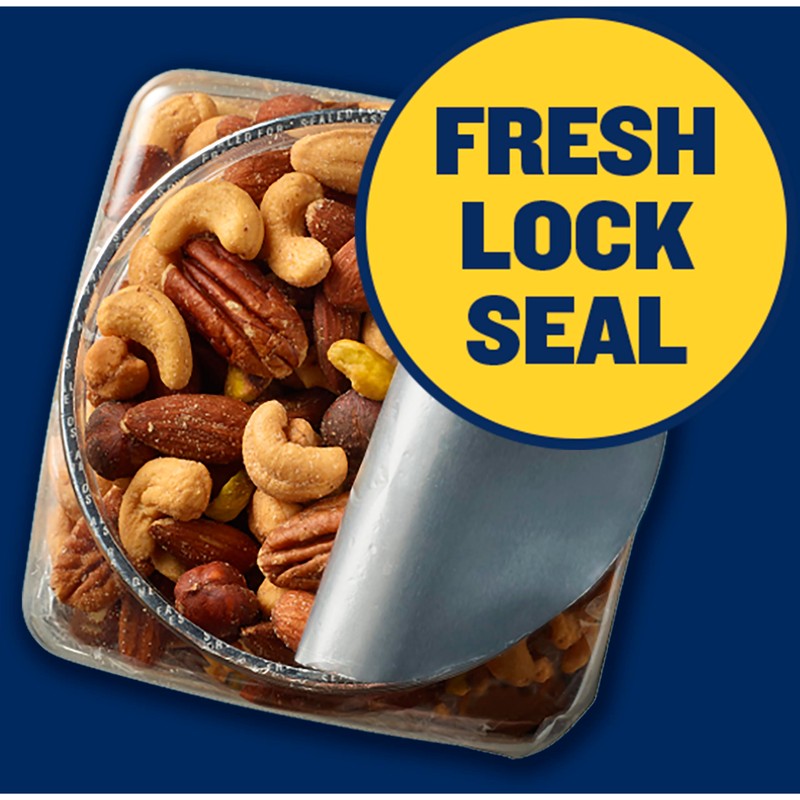 PLANTERS Deluxe Mixed Nuts with Sea Salt, 27 oz Resealable