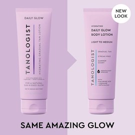 TANOLOGIST, Hydrating Daily Glow, Bronceador Hidratante Gradual, Tono Claro-Medio, Vegano, Ácido Hialurónico, 250ML