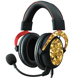 MightySkins Skin Compatible with Kingston HyperX Cloud II Gaming Headset - Gold Chips | Protective, Durable, and Unique Vinyl Decal wrap Cover | Easy to Apply, Remove | Made in The USA