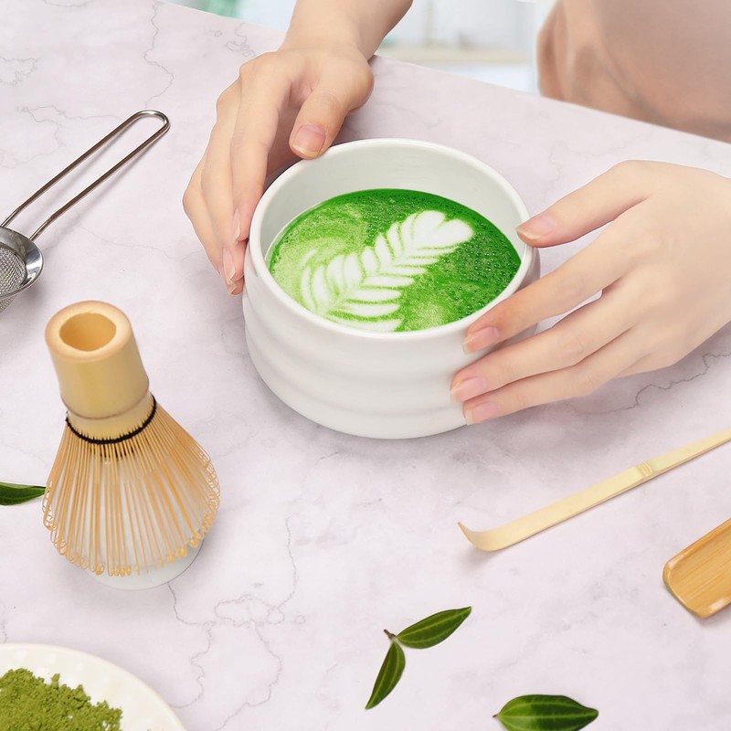 Geebuzz Matcha Whisk Set - Matcha Bowl and Bamboo Matcha
