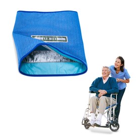 WASHINBED One-Directional Wheelchair Seat Cushion-17 x17 Non-Slip Fall Prevention Seat Pad for Elderly, Wheelchairs, Chairs, and Car Seats-Handle Option Available (Blue, Without Handle)