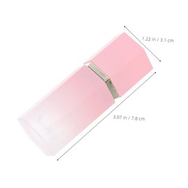6piezas Tubos Hexagonales De Brillo Labial Color Rellenables Botellas Vacías Para Aceite Labial Envases Cosméticos Para Brillo Rubor Sombra De Ojos y Corrector