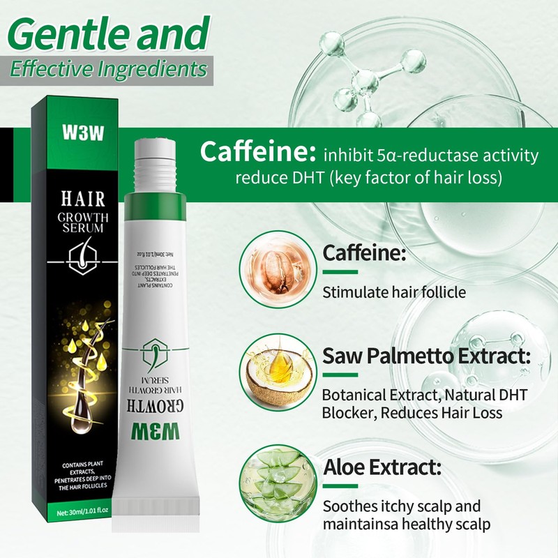 Hair Growth Serum, Orrenaturals Hair Revival Ampoule 3% Rosemary Hair