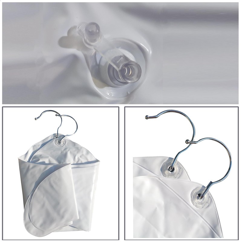 Coralpearl Inflatable Hangers for Travel X 2 in White Round
