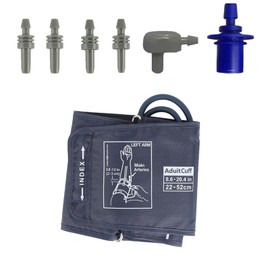 7 PCS Extra Large Blood Pressure Cuff Set, 22-52cm Replacement Arm Circumference Cuff Compatible with Omron BP Monitors, Comfortable BP Monitors Cuffs for Adults Seniors Elderly Home Use