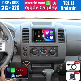 7 Inch Car Stereo for Nissan Frontier 2005 2006 2007 2008,for Nissan Rogue 2008-2011 with Wireless Carplay/Android Auto GPS DSP Bluetooth FM/AM Reverse Camera,2+32G