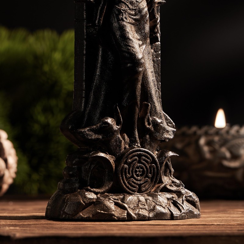 Hecate statue, Triple goddess statue altar, Goddess statue, hexe for