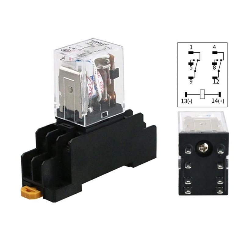 Electromagnetic Power Relay with HH52P Base AC 110V Power Relay
