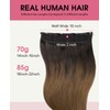 Youngsmile Wire Hair Extensions #1BT4 Natural Black to Medium Brown