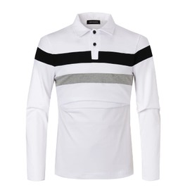 HHGKED Polo Shirts for Men Casual Short & Long Sleeve Golf Slim Fashion Shirts