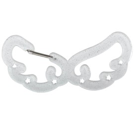 [GrandslamEX] アクリル カラビナ チャーム キーリング キーホルダー ストラップ キーチェーン スマホ ポーチ AirPods AirPods pro 財布 かわいい おしゃれ 飾り フック カラフル 韓国 (ホワイトウィング)