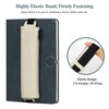 MoKo Elastic Pen Holder for Notebook, 4 Pieces PU Leather