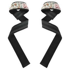 Correas de muñeca de elevación clásico rosa rosa de 26 pulgadas, antideslizantes, par de correas de gimnasio para entrenamiento, gimnasio, levantamiento de potencia, culturismo, articulos de gimnasio