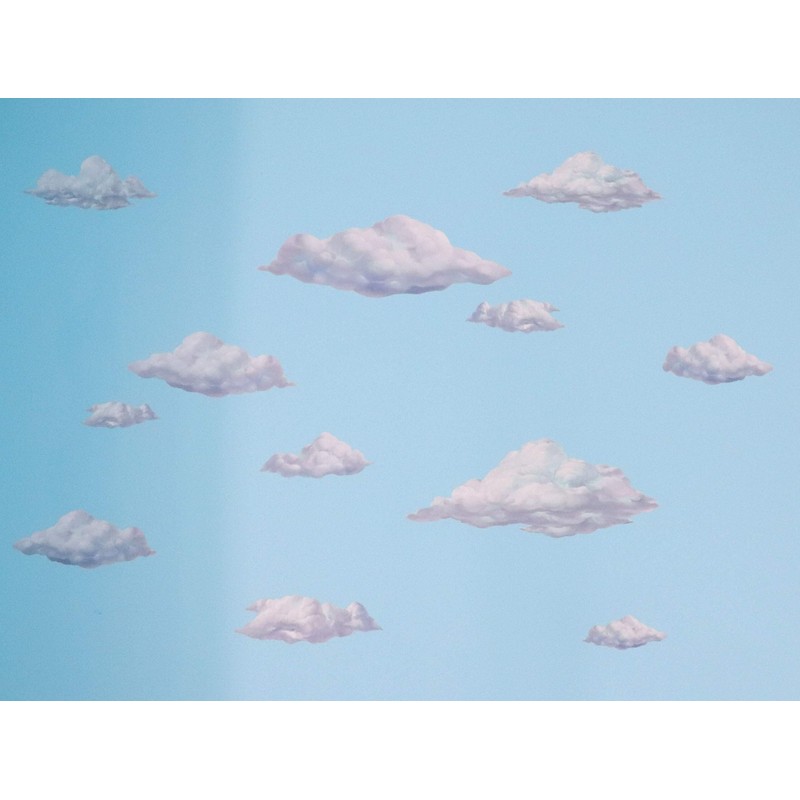 Sky Cloud Wall Decals ~ Beautiful Cloud Wall Stickers Room