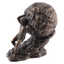 VOGLER Joh. Vogler GmbH Sisyphus Greek Legend with Rocks - Bronzed by Veronese
