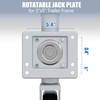 TOWKING 8" Spoke Wheel Trailer Jack, 10" Vertical Movement, 1500
