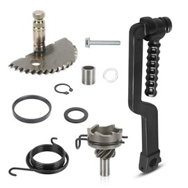 Scooter Starter Shaft Set, Pinion/Driver/Spring and Kickstarter Scooter, Zinc Plated Process, Motorcycle Parts, Oxidized Not Easy for GY6 50CC 60CC 80CC Scooter