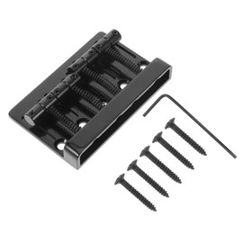 FUNOMOCYA Electric Guitar Bridge Saddle Replacement String Zinc Alloy Accessory Durable Musical Instrument Tailpiece Easy Tone for Guitarists