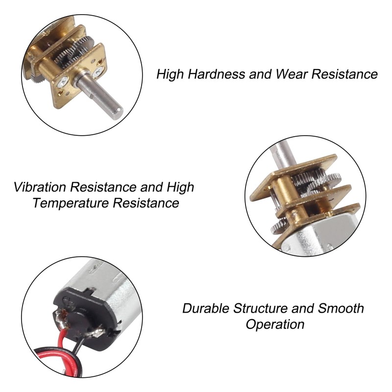 5PCS Mini N20 Gear Motor DC 3V-6V Mini Micro N20