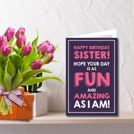 Jam & Toast, Sister Birthday Card, Birthday Card Sister, Funny Birthday Card for Sister