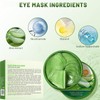 Pack of 60 Aloe Vera Eye Pads Against Dark Circles,