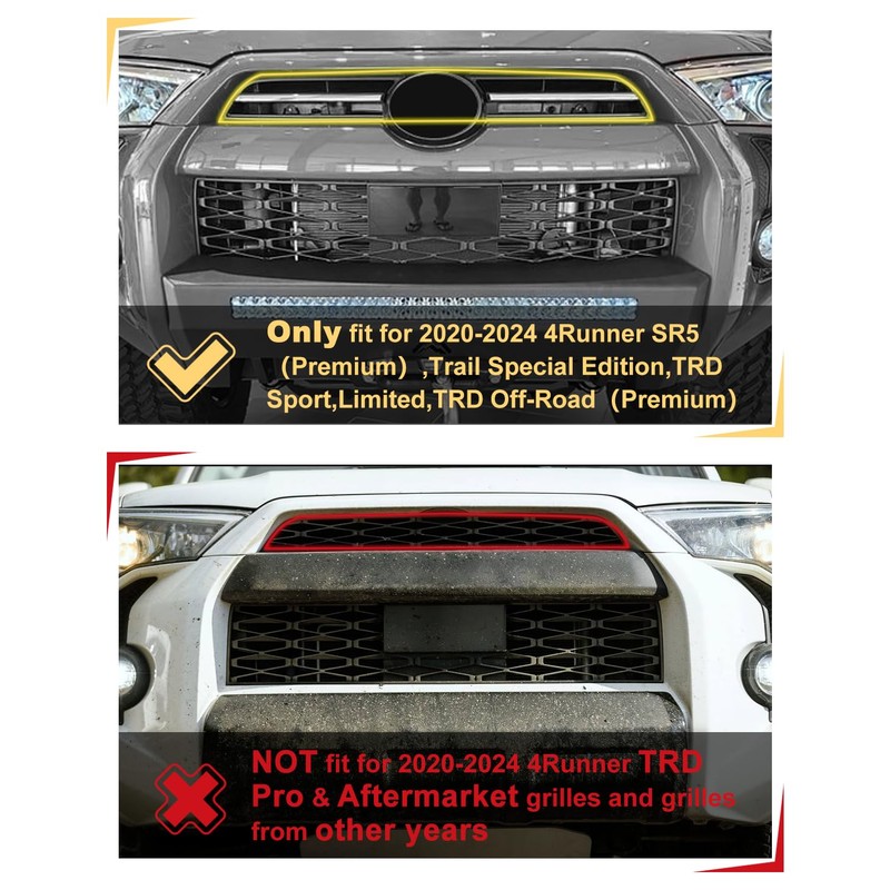LED Amber Grill Lights for Toyota 4Runner 2020 2021 2022