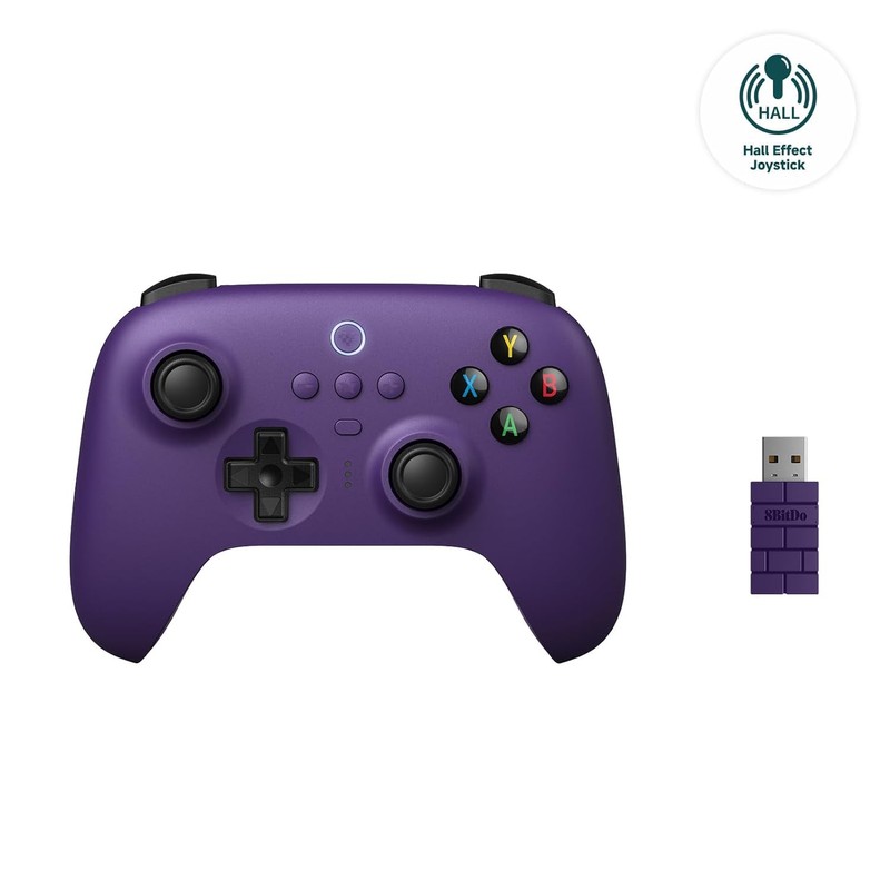 8Bitdo Ultimate 2.4g Wireless Controller with Charging Dock, Hall Effect
