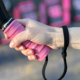 Padel Vibes® BOLD ComfortMax™ Overgrip | Perforated, Ergonomic Overgrips for Padel, Tennis, Badminton, Squash, Racketball | Sweat-Absorbing, Anti-Slip, Durable (3, Dusty Rose)