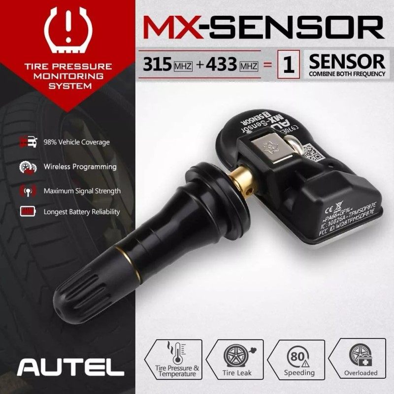 Autel MX-Sensor TPMS Sensor Tire Tyre Pressure Monitor System 315MHz