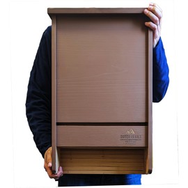 Outer Trails Extra Large Bat House, 3 Chambers, Brown, Holds Up to 200 Bats, Easy Install Hardware Included