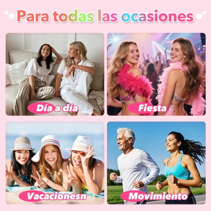 Kit De Extensiones Pestañas D Negro 1.6cm 320p Pink Diy