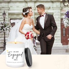 Funny Engagement Gift for Her, Bridal Shower Gifts, in My Engaged Era Candle – Bride to Be Gift, 9oz Soy Wax Candle for Couples