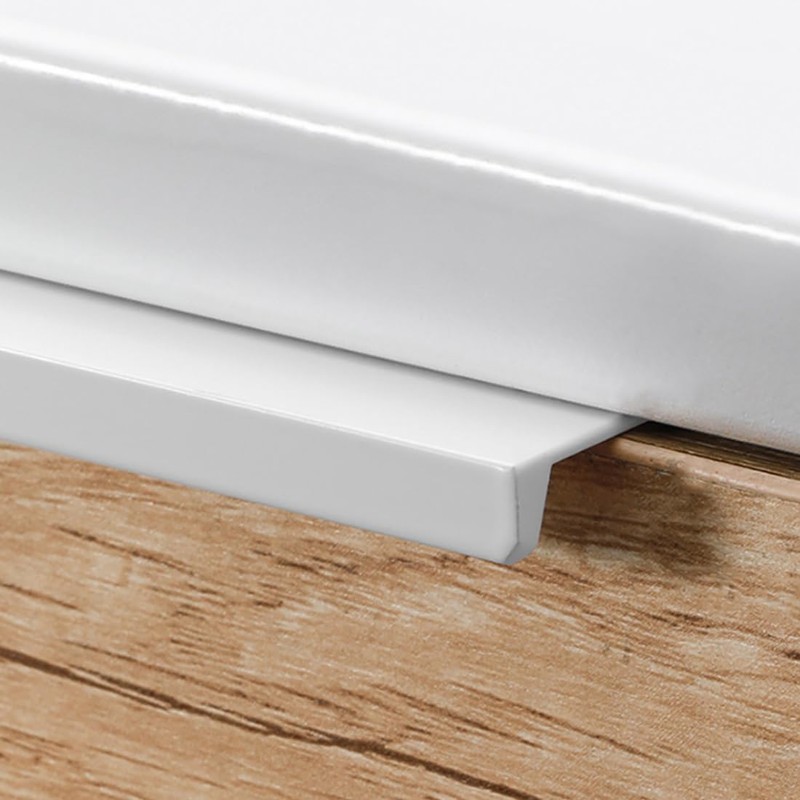 Drawer Pulls,4pcs Finger Edge Pull Concealed Handle Aluminum,Cupboard Handles 80mm