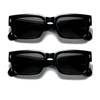 ZIMUSUN Square Frame Sunglasses for Women Men Trendy Chunky Rectangle