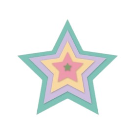 Craftelier - Set of Mini Essential Dies for Scrapbooking, Crafts and Card Making | Star Shape - Approximate Size between 0.5 x 0.5 cm and 6.5 x 6.4 cm