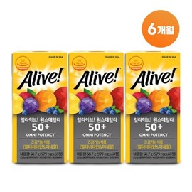 Alive 50+ (Fifty Plus) 3 bottles (6-month supply) / 얼라이브 50+(피프티플러스) 3병(6개월 구성)