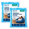 Blue 10Ibs Shredded Memory Foam Filler for Bean Bags, Pillows