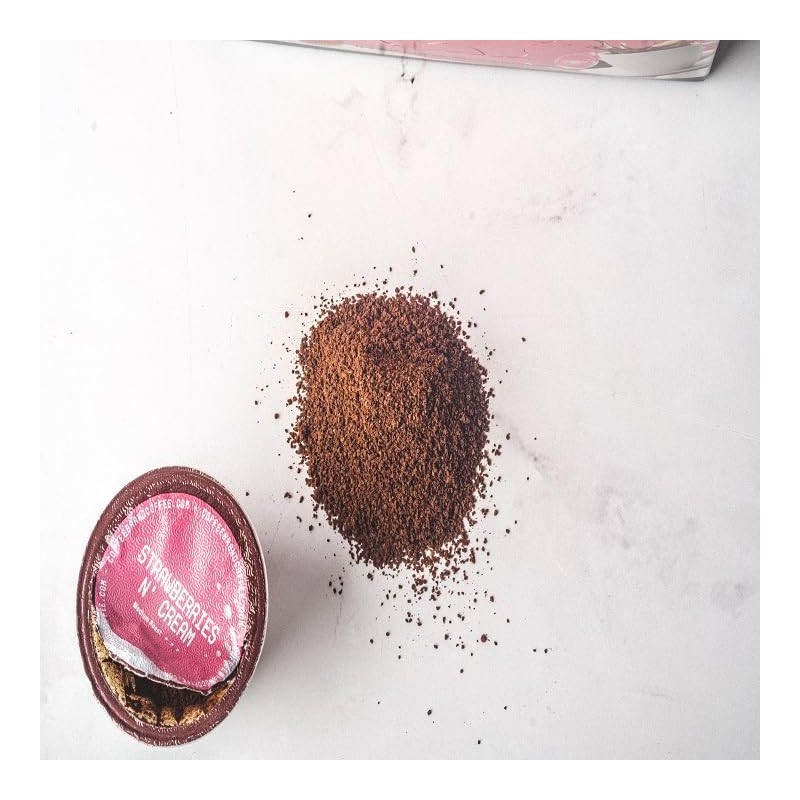 Premium Blend Coffee Brand KCups with Strawberry Cream Flavored Coffee