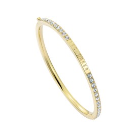 Ted Baker Claudia Narrow Crystal Hinged Bangle Bracelet for Women (Gold/Crystal)