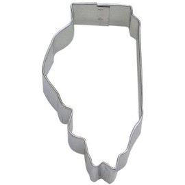 States OTBP State of Illinois Cookie Cutter 3 Inch –Tin Plated Steel Cookie Cutters – State of Illinois Cookie Mold