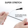 Drawstring Cord 100 Pcs Toggles for Drawstrings and 15m/49ft Black