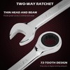 Premium 24-Piece Ratcheting Wrench Set, SAE & Metric Combination Wrenches,