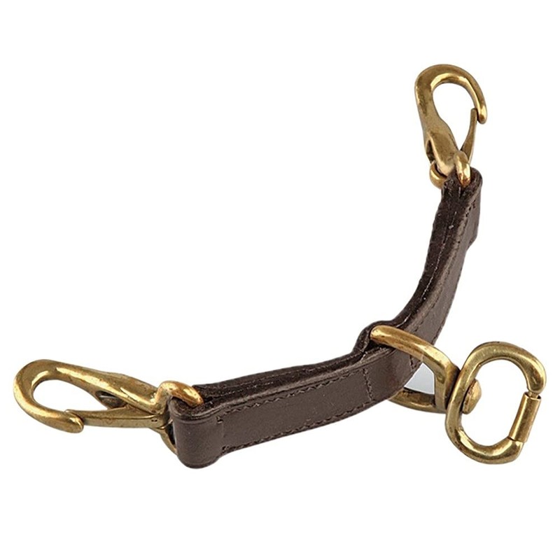 Shires Blenheim Leather Newmarket Attachment-Black Large