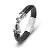 constantlife Motorcycle Cremation Bracelet for Ashes for Men Braided Leather