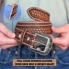 DANIEL'S ARTPLANET Western Belt for Men Full Grain One Piece
